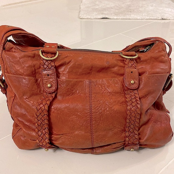 Cynthia Rowley- luggage/brown Leather Bag - Picture 3 of 7